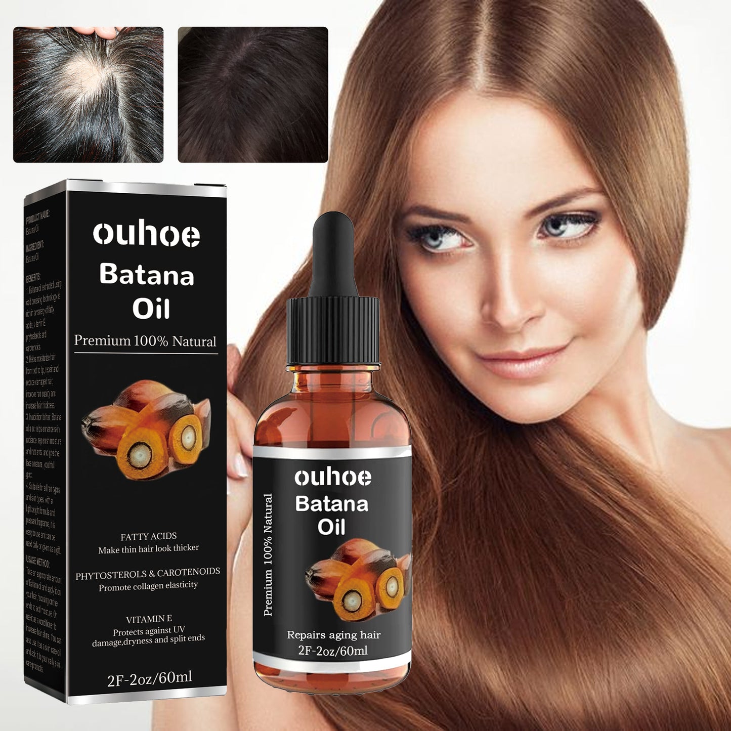 Batana Oil | Hair Smoothing, Nourishing Essential Oil