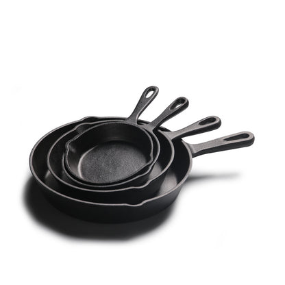 Cast Iron Frying Pan Set | Non-Stick, 14-26cm