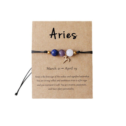 Tiger Eye Zodiac Bracelet | Natural Stone, 8mm
