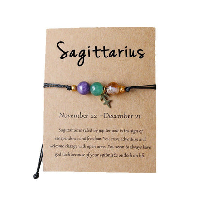 Tiger Eye Zodiac Bracelet | Natural Stone, 8mm