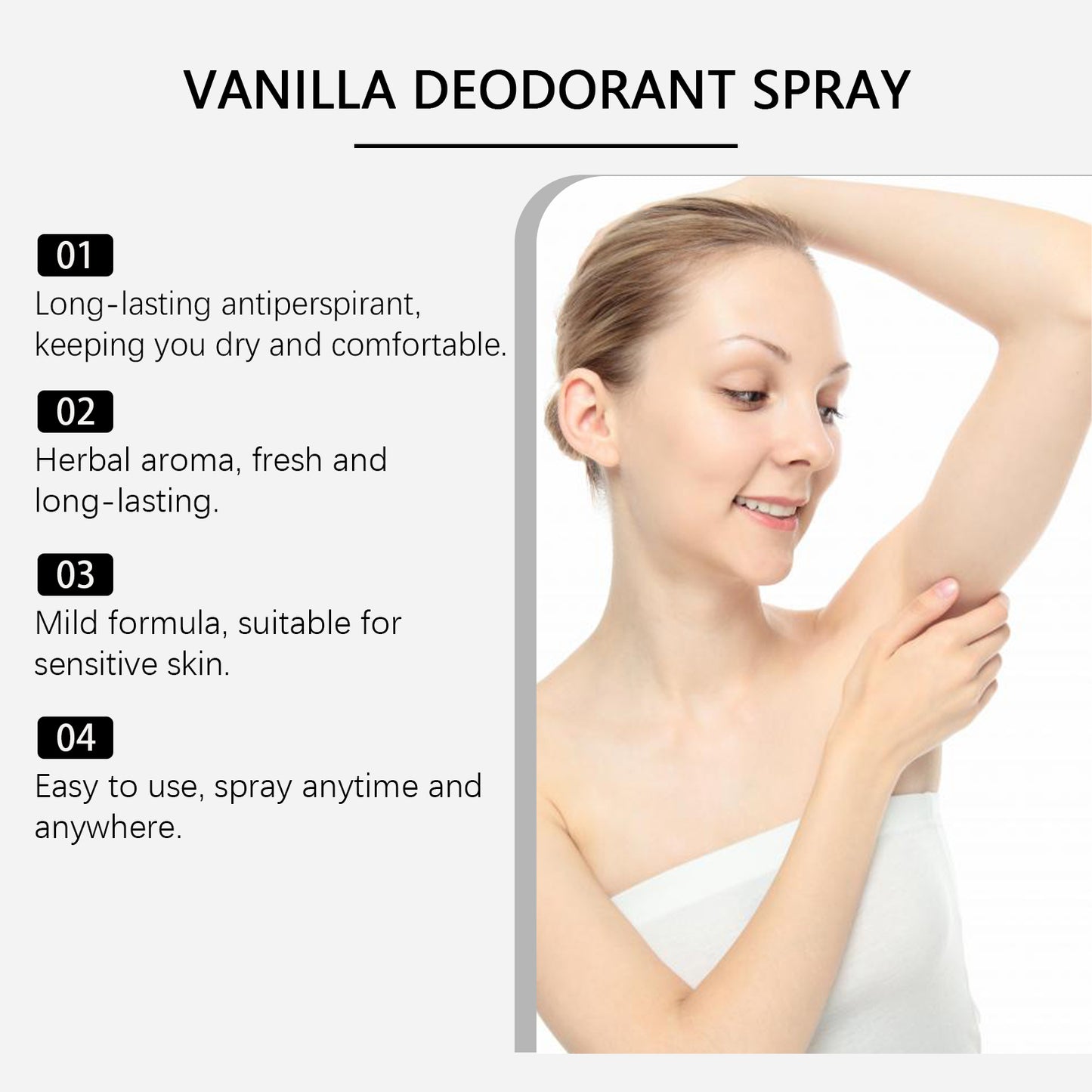 Vanilla Refreshing Spray | Odor Control, Natural Fragrance