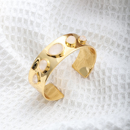 Copper Water Drop Bracelet | Retro, Open Design