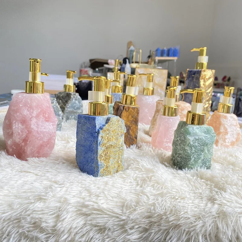 Pink Crystal Dispenser | 30ml Liquid Bottle