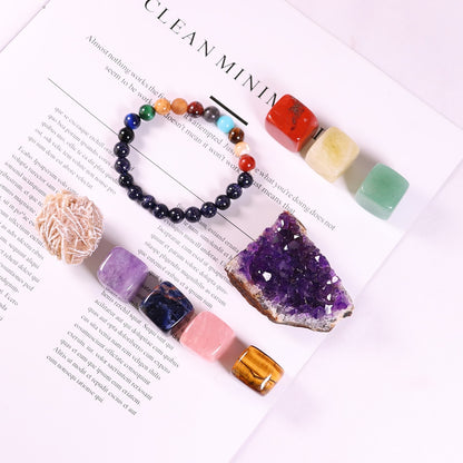 Crystal Quartz Seven Chakra Healing Gemstone Collection