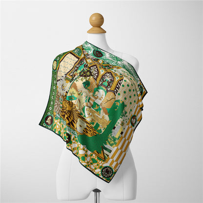 Imitation Silk Small Square Scarf | 53cm
