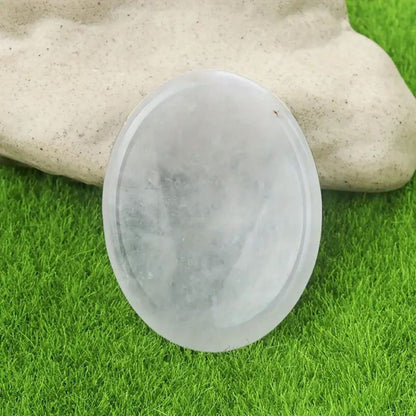 Quartz Massage Stone | Oval, Crystal Healing Decor