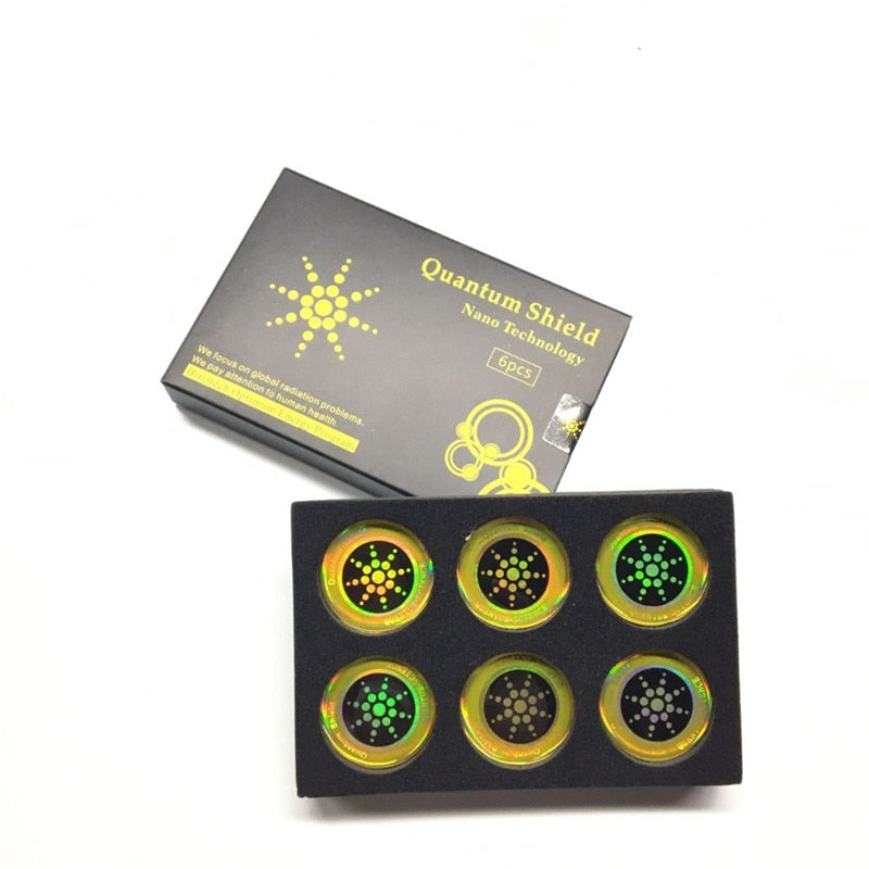 Mobile Phone Sticker 6pcs for Negative Ions Anti Radiation Protection from smartphone Computer Radiation Appliances Sticker