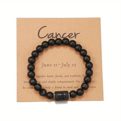 Tiger Eye Zodiac Bracelet | Natural Stone, 8mm