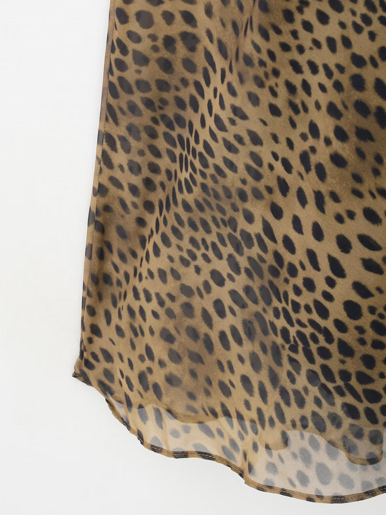 Polyester Animal Print Scarf Dress | Midi, Casual, Female