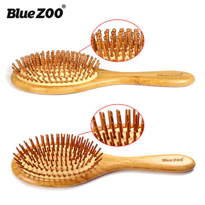 Bamboo Bristle Needle Comb | Pointed, Wood Color, 25cm
