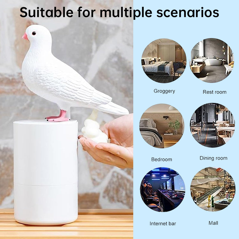 Auto Sensor Foam Dispenser | Pigeon-Shaped, Touchless