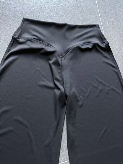Cotton Blend Yoga Pants | High-Waisted, Straight Leg