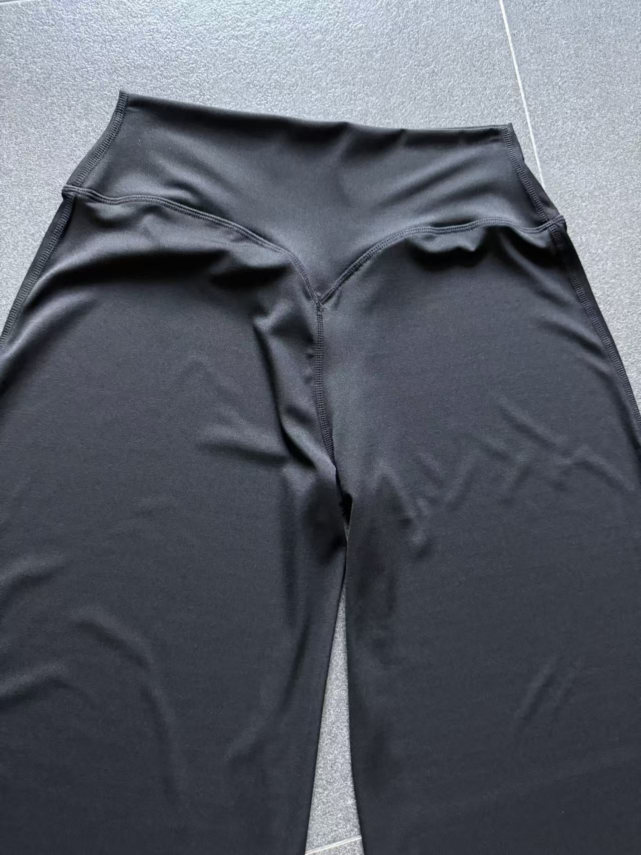 Cotton Blend Yoga Pants | High-Waisted, Straight Leg