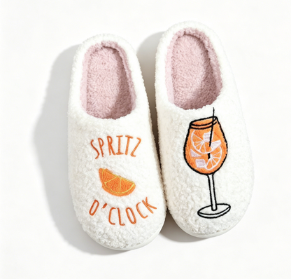 Faux Fur Home Slippers | Green, Orange, Unisex