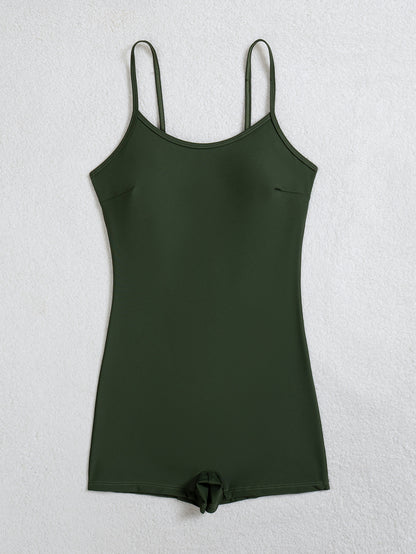 Nylon One-Piece Bikini Swimsuit | Solid Color, Sexy