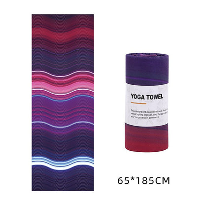 Microfiber Yoga Towel | 183x63cm, Non-Slip, Printed