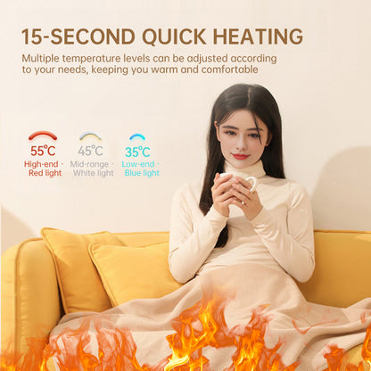 USB Heated Shawl Blanket | Soft, 150*80cm
