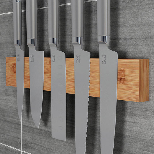 Bamboo Knife Rack | 40x6x2cm, Wall Hanging Storage