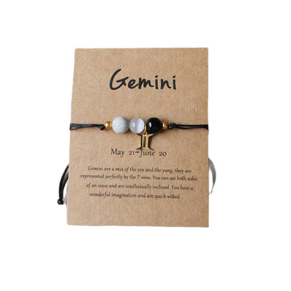 Tiger Eye Zodiac Bracelet | Natural Stone, 8mm