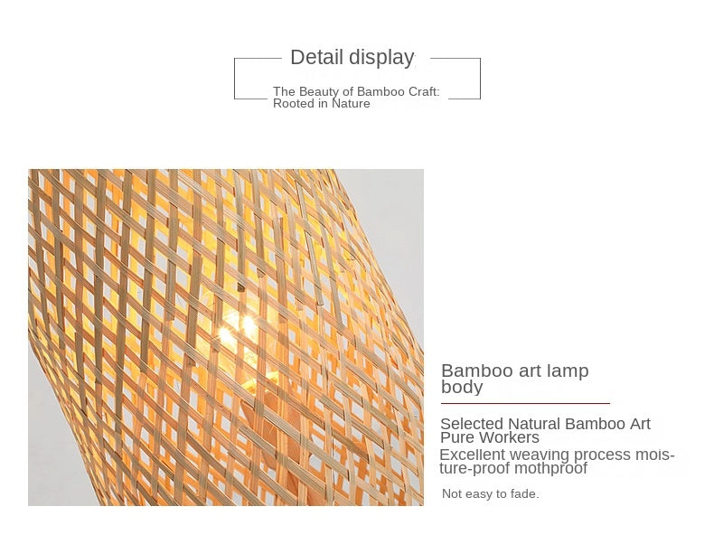 Bamboo Floor Lamp | Japanese Style, Dimmable, LED