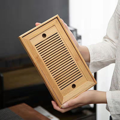 Bamboo Tea Tray | Simple Dry Brewing Table, Travel Set