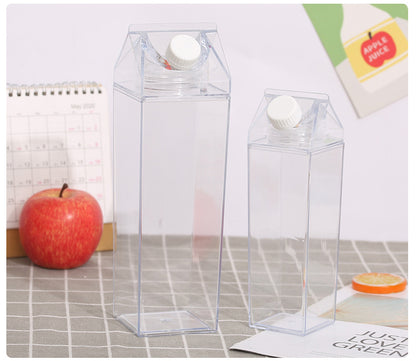 Plastic Milk Cup | Square Water Bottle, Milk Tea