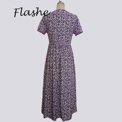 Four-Way Elastic V-Neck Dress | Red, Green, Blue, Sizes S-XXL