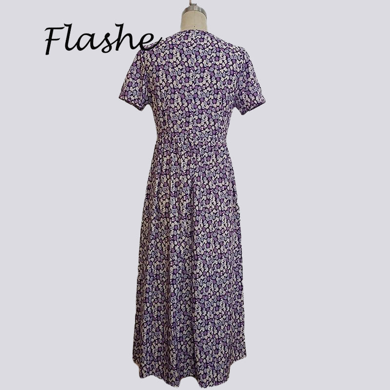 Four-Way Elastic V-Neck Dress | Red, Green, Blue, Sizes S-XXL