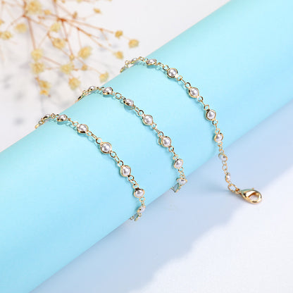 Crystal Pendant Necklace | Teardrop, Korean Style