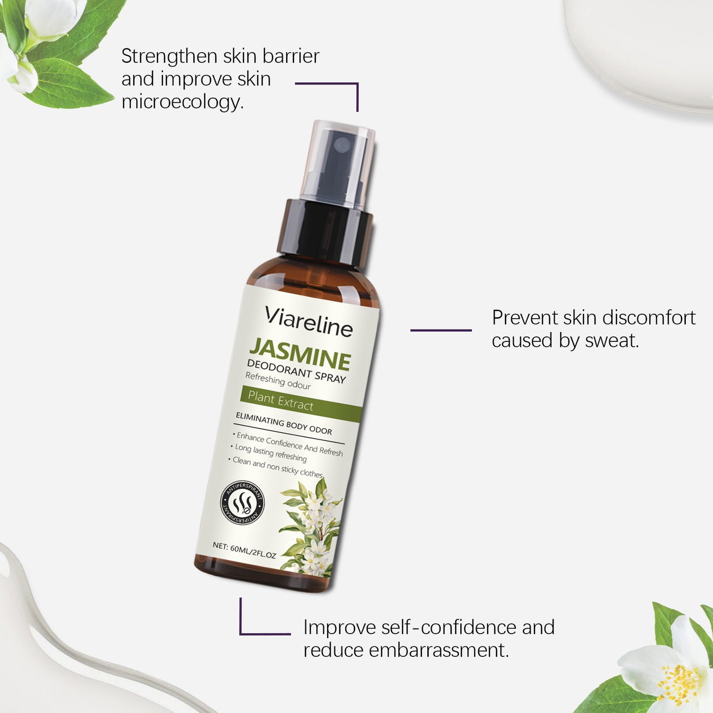 Jasmine Refreshing Spray | Natural Fragrance, Portable