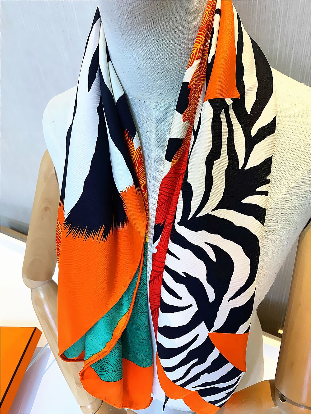 Silk Twill Square Scarf | Pegasus Angel Wings