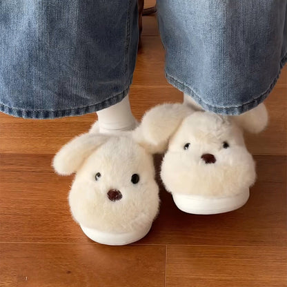Cotton Dog Slippers | Yellow, Cute, Indoor & Outdoor