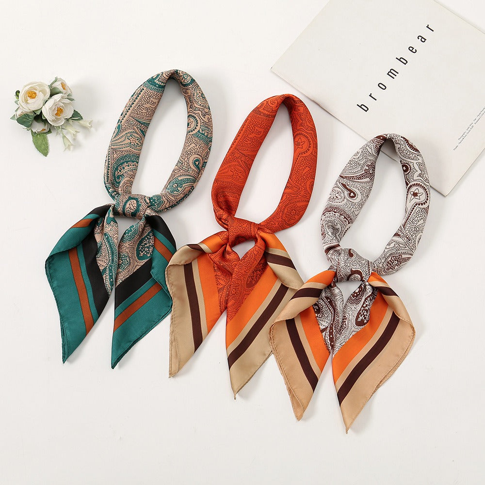 Fashionable and Western style scarf, cashew flower, women's headscarf square scarf
