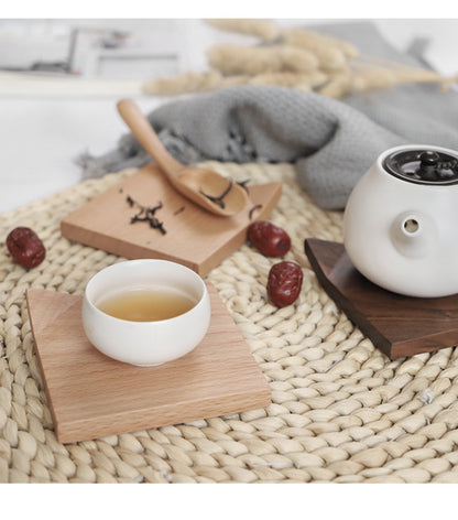 Wood Coaster | Black Walnut, Japanese Style