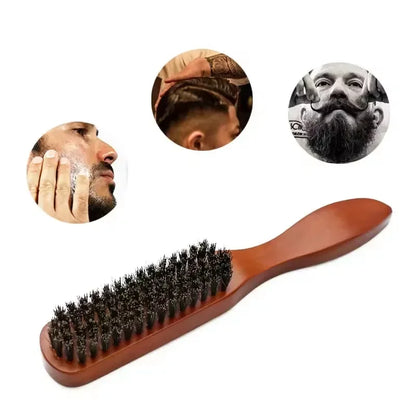 Wooden Beard Brush | Light Brown, 21cm