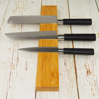Bamboo Knife Rack | 40x6x2cm, Wall Hanging Storage