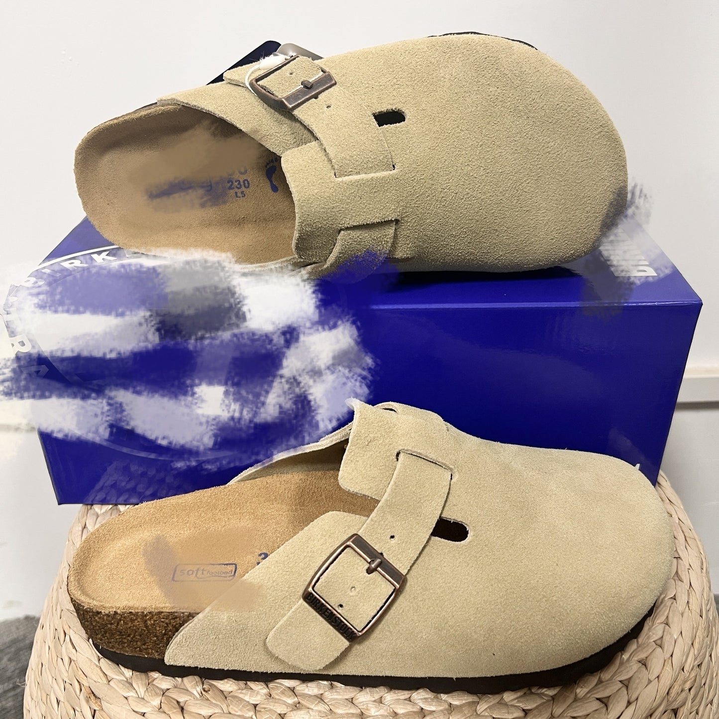 Genuine Leather Sandals | Round Toe, Black Buckle