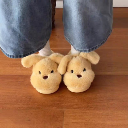 Cotton Dog Slippers | Yellow, Cute, Indoor & Outdoor