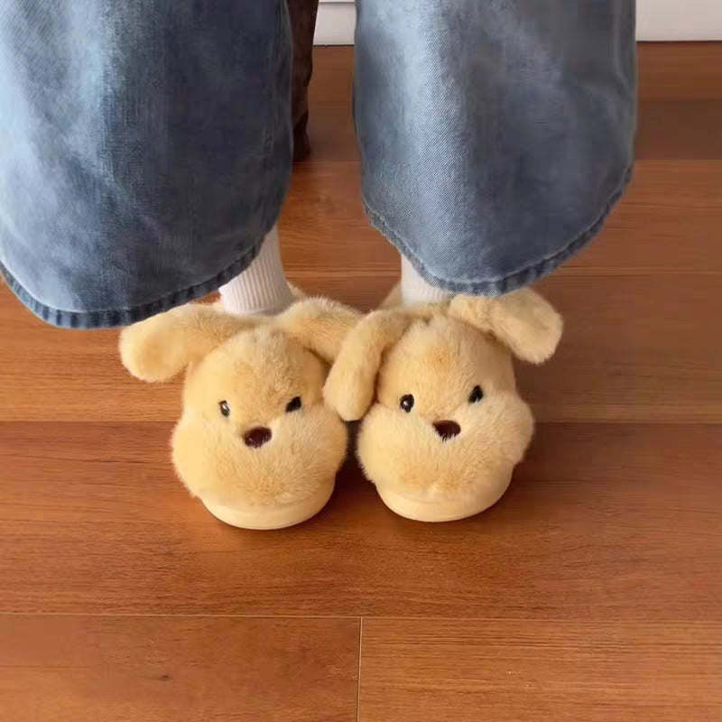 Cotton Dog Slippers | Yellow, Cute, Indoor & Outdoor