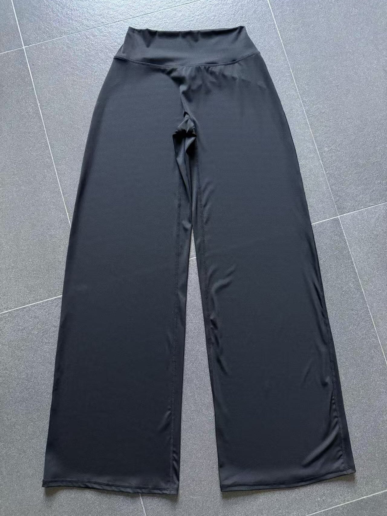 Cotton Blend Yoga Pants | High-Waisted, Straight Leg