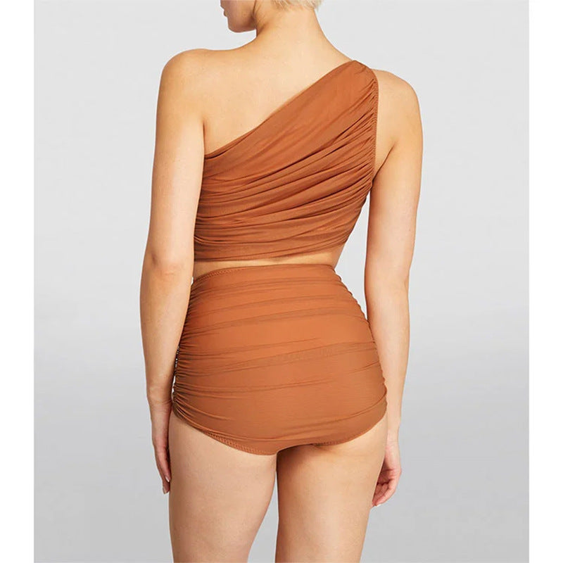 Polyester Beach Swimwear | High Waist, Women’s Bikini Set