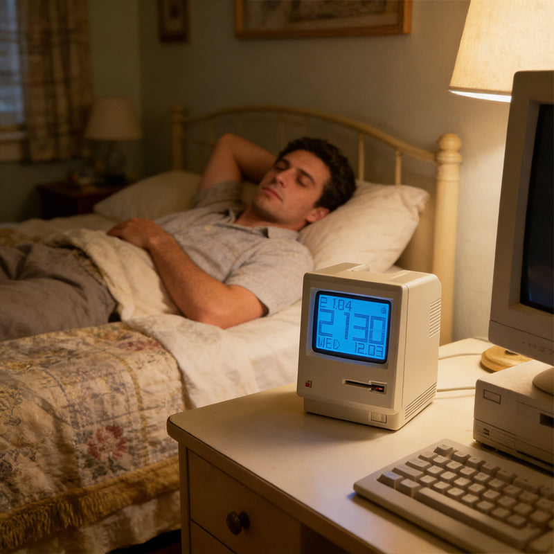 Digital Alarm Clock | Retro Mac Design with Radio