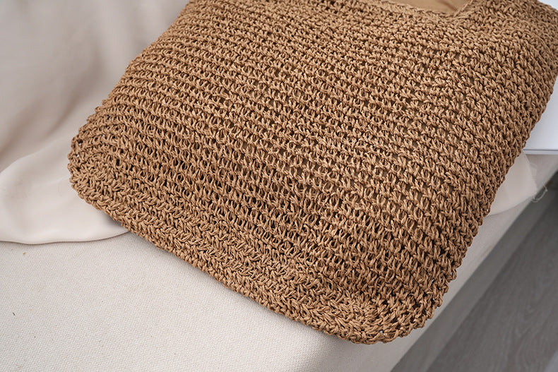 Paper Tote Bag | Black, Beige, Khaki, Urban Minimalist