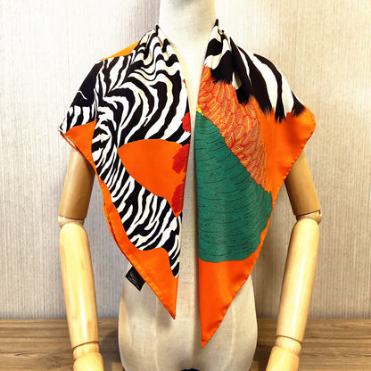 Silk Twill Square Scarf | Pegasus Angel Wings