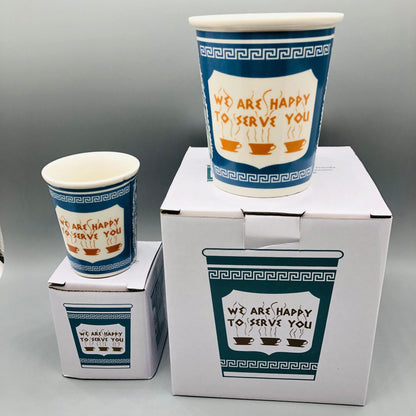 Ceramic Mug | NYC Paper Cup Style, 201-300ml