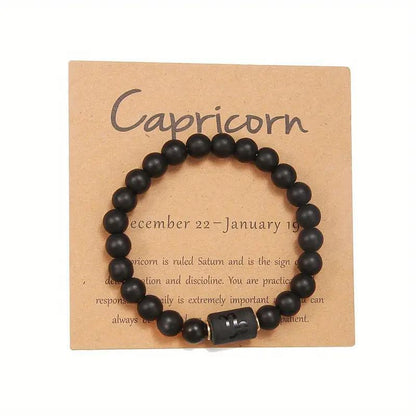 Tiger Eye Zodiac Bracelet | Natural Stone, 8mm