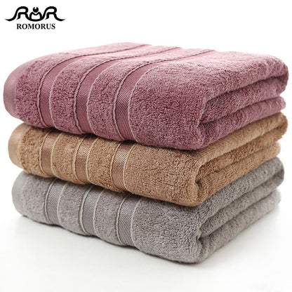 Bamboo Fiber Towels | Purple, Gray, Brown Set