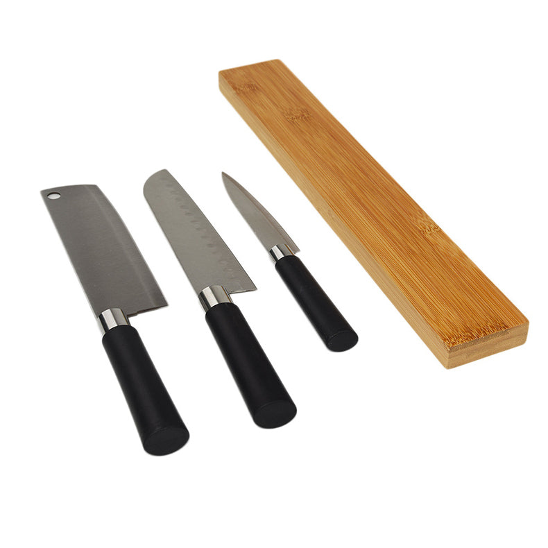 Bamboo Knife Rack | 40x6x2cm, Wall Hanging Storage