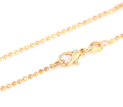 Natural Stone Half Moon Necklace | Purple & Pink