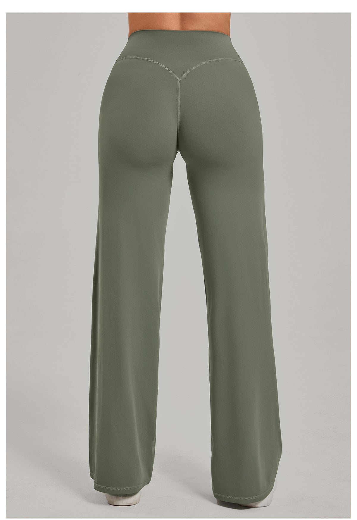 Cotton Blend Yoga Pants | High-Waisted, Straight Leg